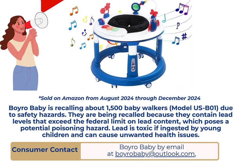 Boyro Baby Walkers Recall